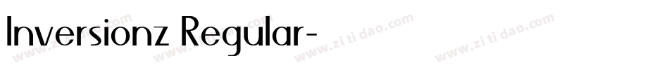 Inversionz Regular字体转换